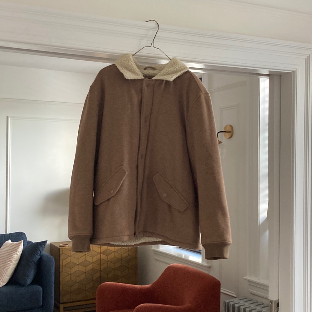 JCrew Sherpa Lined wool-blend variety jacket